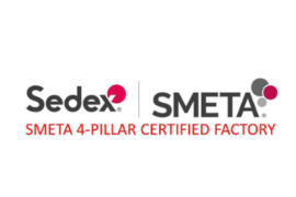 Sedex SMETA 4-Pillar Certified Factory
